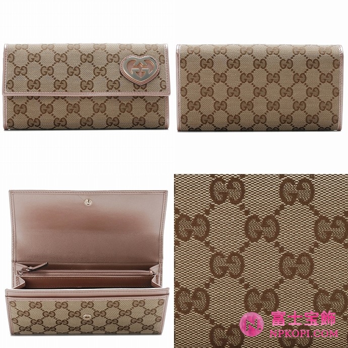GUCCI/グッチ 2012年春夏新作LOVELYハートディテール2つ折り長財布 251861 F4C2G 8594 